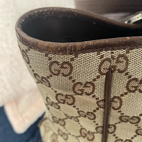 Gucci Tote Bag GG Canvas Leather - Picture 13 of 16